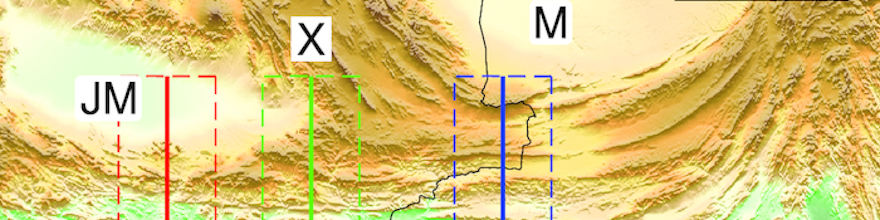Topographic map of the Makran